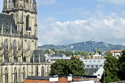 Linz - Mariendom mit P�stlingberg